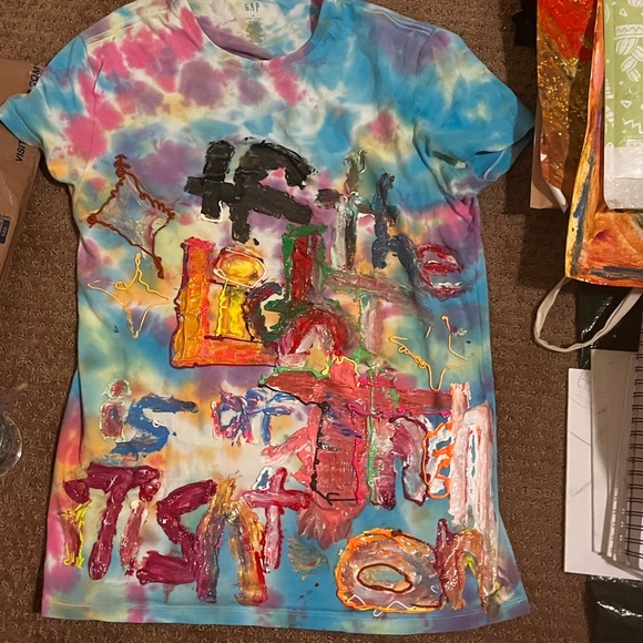 Funny Y2k Reference Meme ‘If The Light Isn’t Off, It’s On’ Painted Set by Sara - Picture 4 of 5